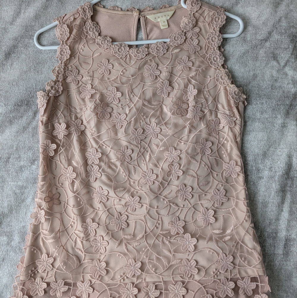 Floral Lace Sleeveless Dress